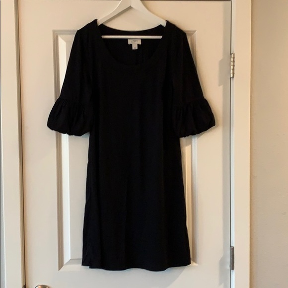 LOFT Dresses & Skirts - Ann Taylor Loft Black Shift Dress SZ 10